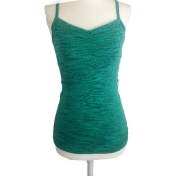 Lucy Green Heart Center Cami Tank Top - Picture 1 of 6